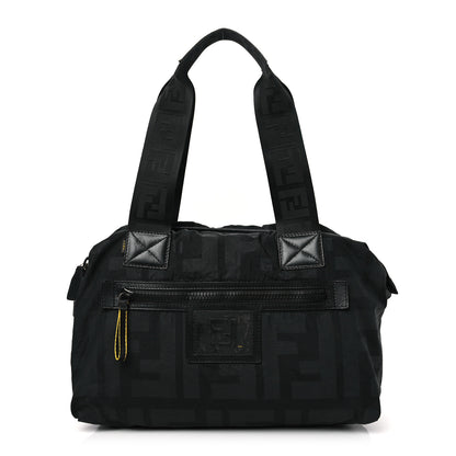 Fendi Nylon FF Shoulder Bag Black 1 of 11