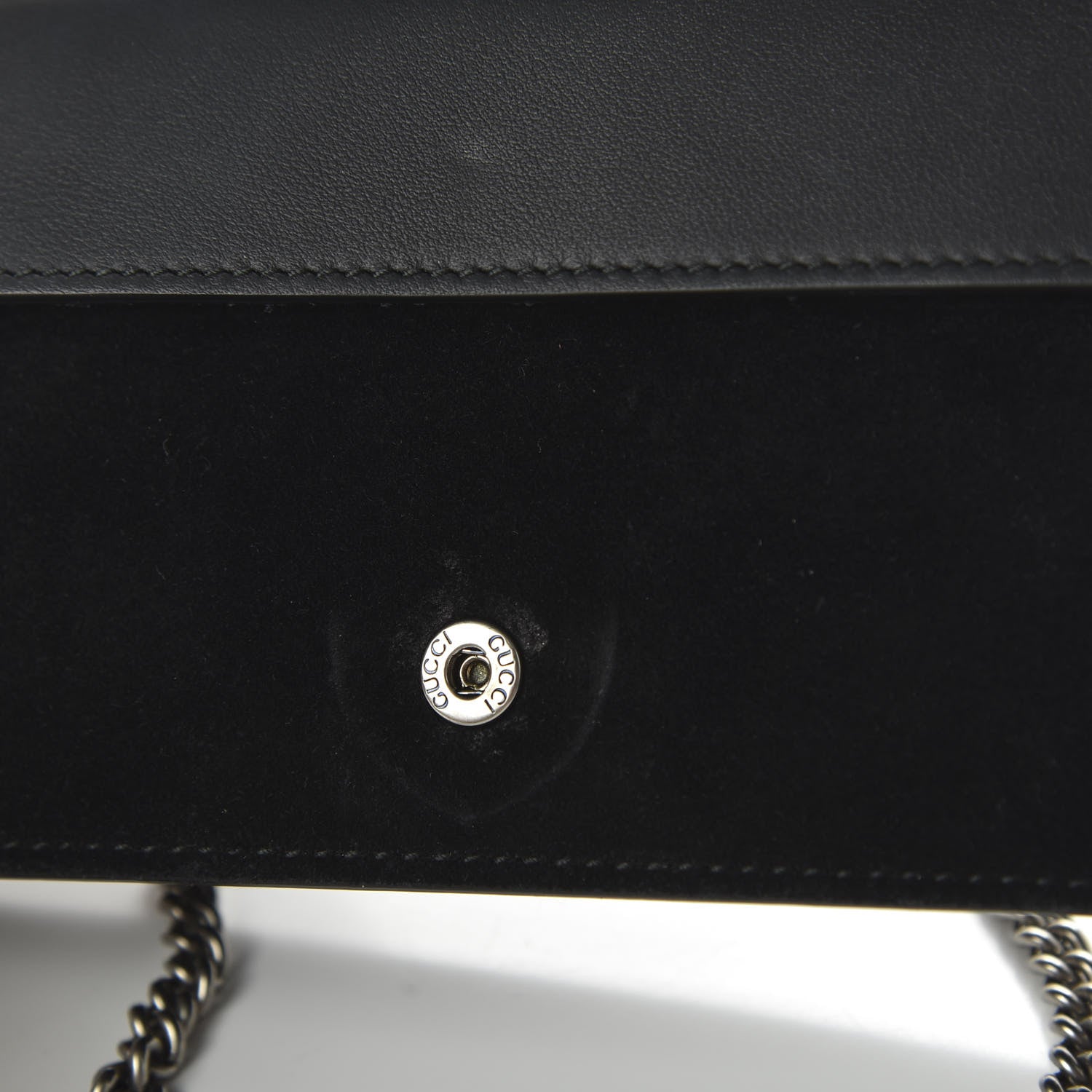 Gucci Suede Super Mini Dionysus Shoulder Bag Black 9 of 10