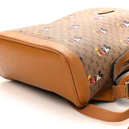 Gucci X DISNEY Mini Vintage GG Supreme Monogram Mickey Mouse Small Dome Backpack Beige Vintage Sun Oil 10 of 10