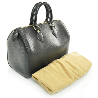 Louis Vuitton Epi Speedy 25 Black 3 of 9