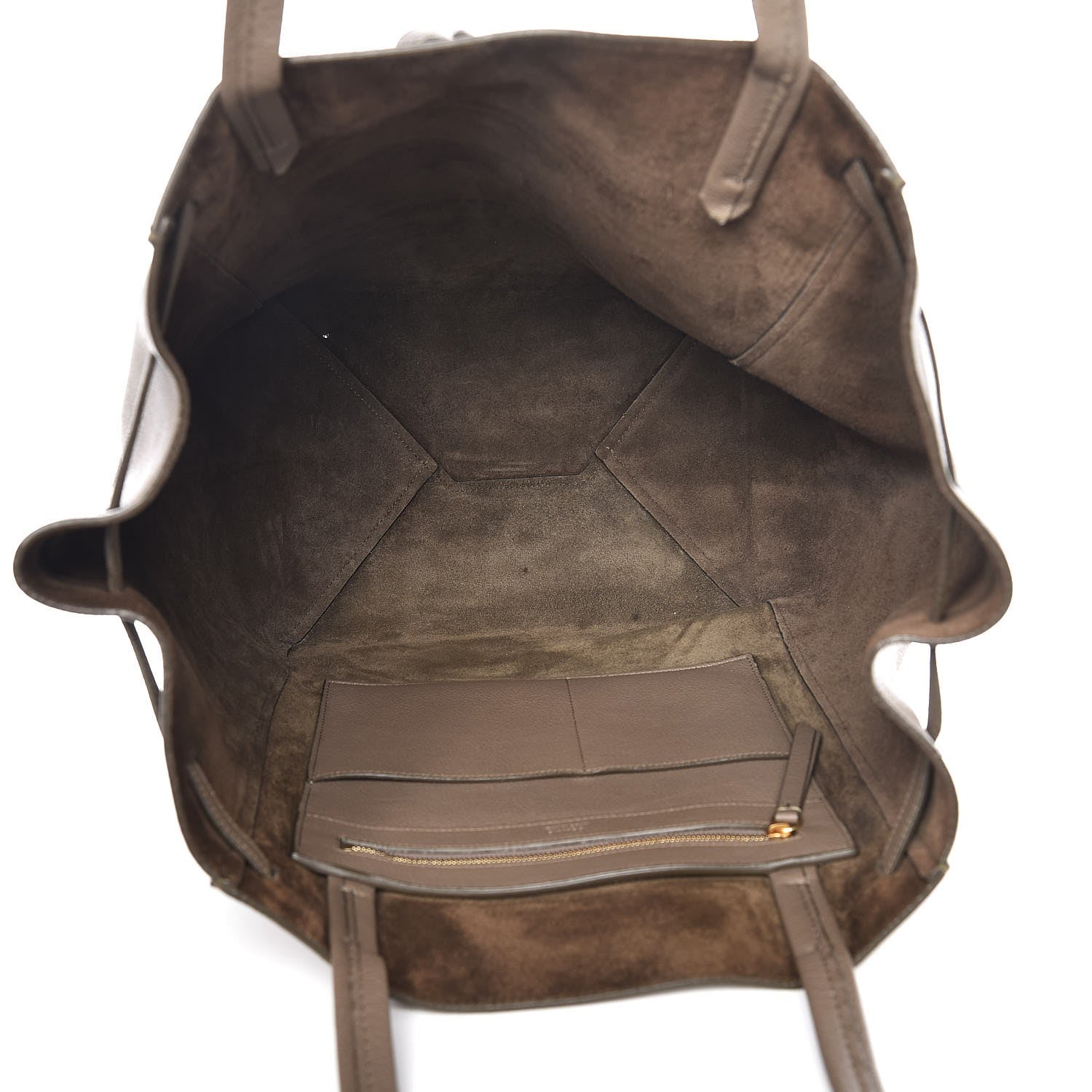 Celine Soft Grained Calfskin Medium Belt Cabas Phantom Taupe 5 of 9