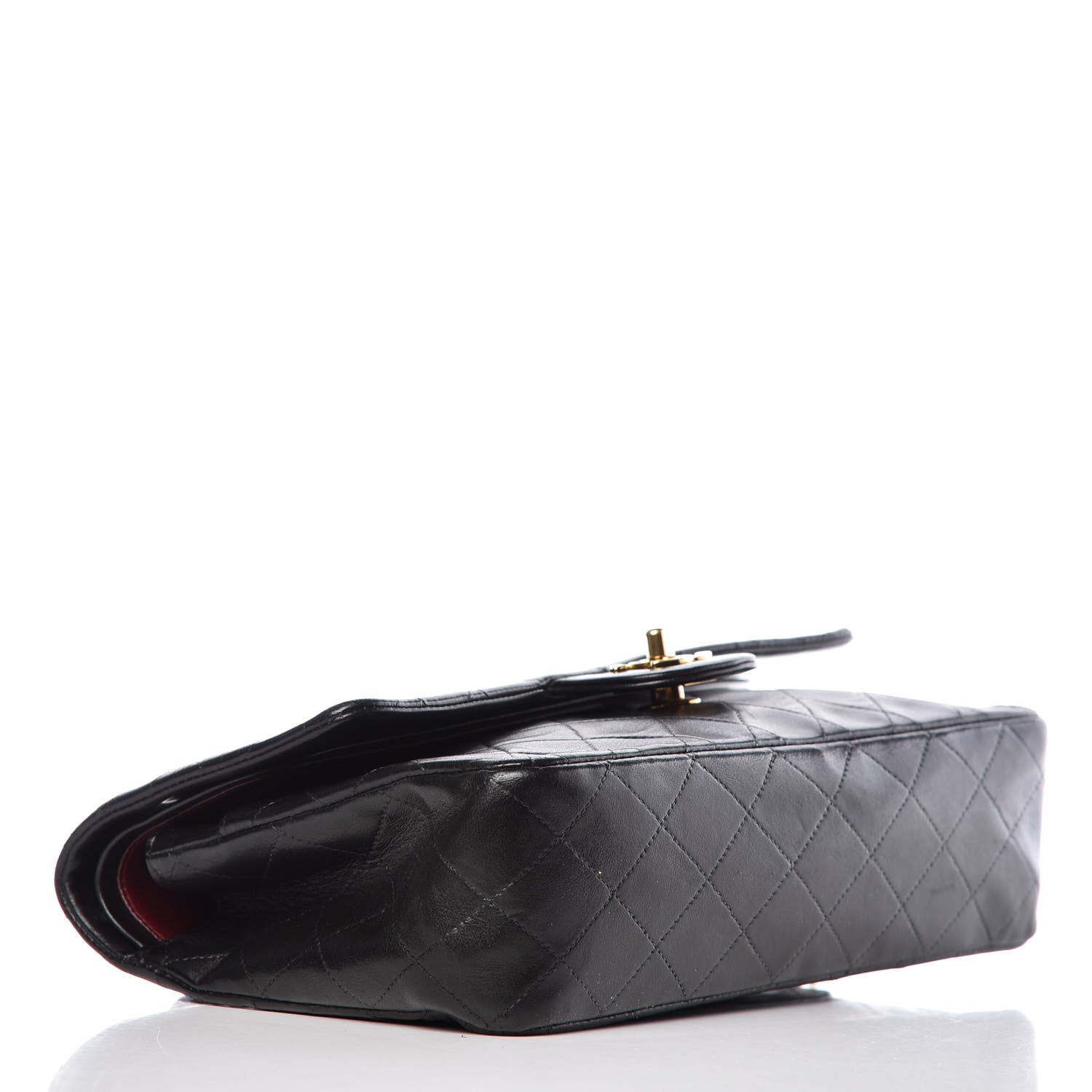 Chanel Lambskin Quilted Medium Double Flap Black 4 of 15