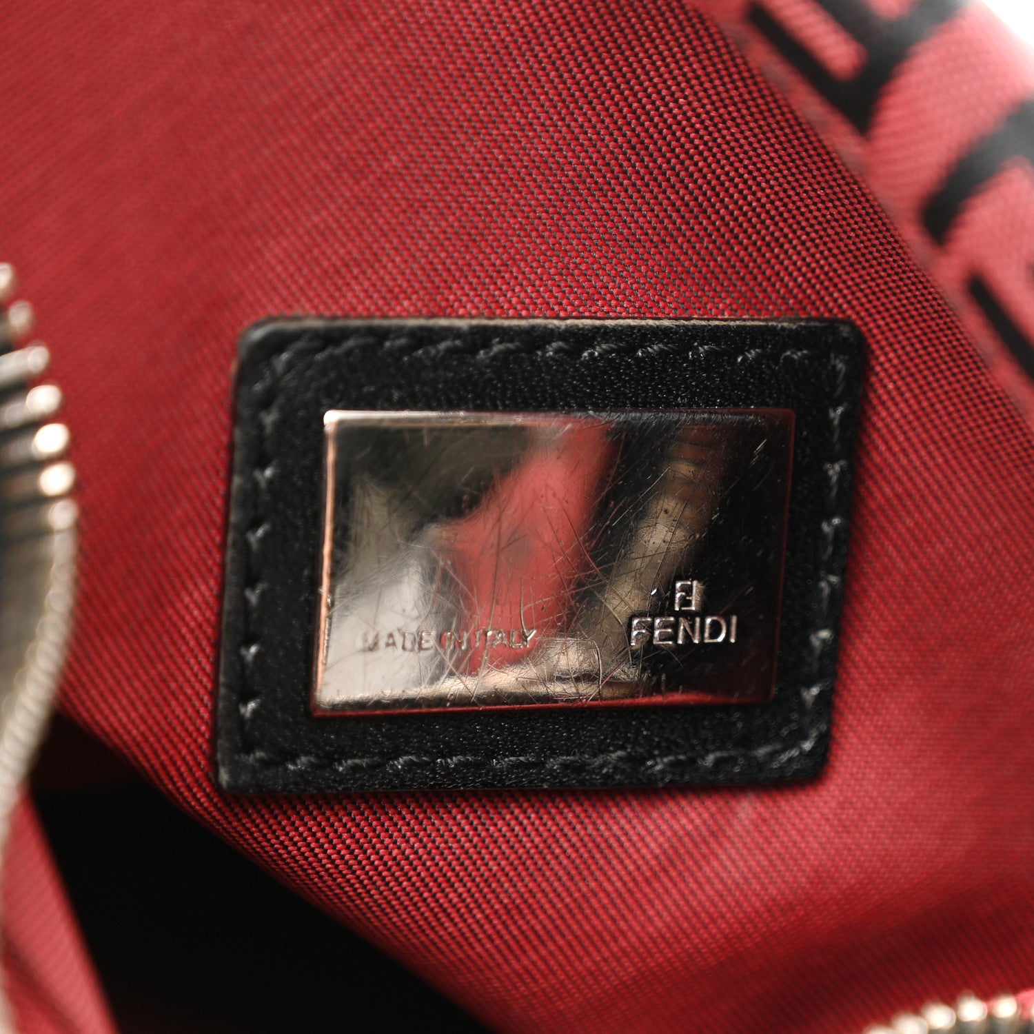 Fendi Zucchino Oyster Red Black 6 of 15