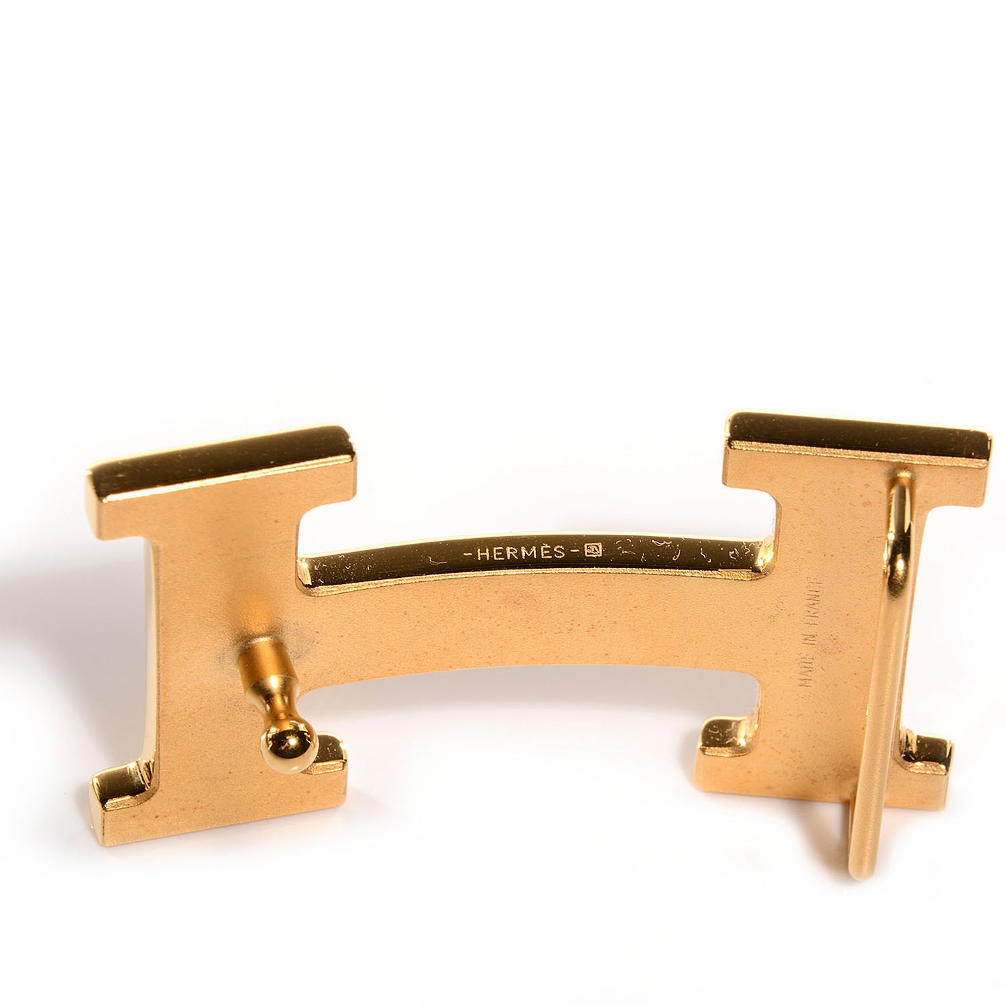 Box Togo Reversible Polished Calandre 32mm H Belt 90 Noir Gold