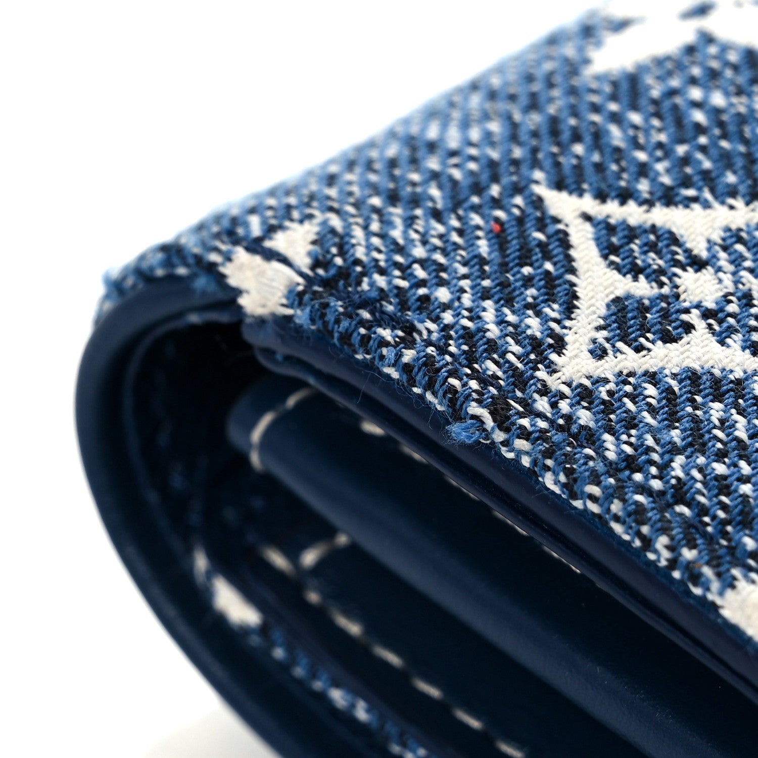 Louis Vuitton Monogram Jacquard Denim Sarah Wallet Bleu 10 of 11