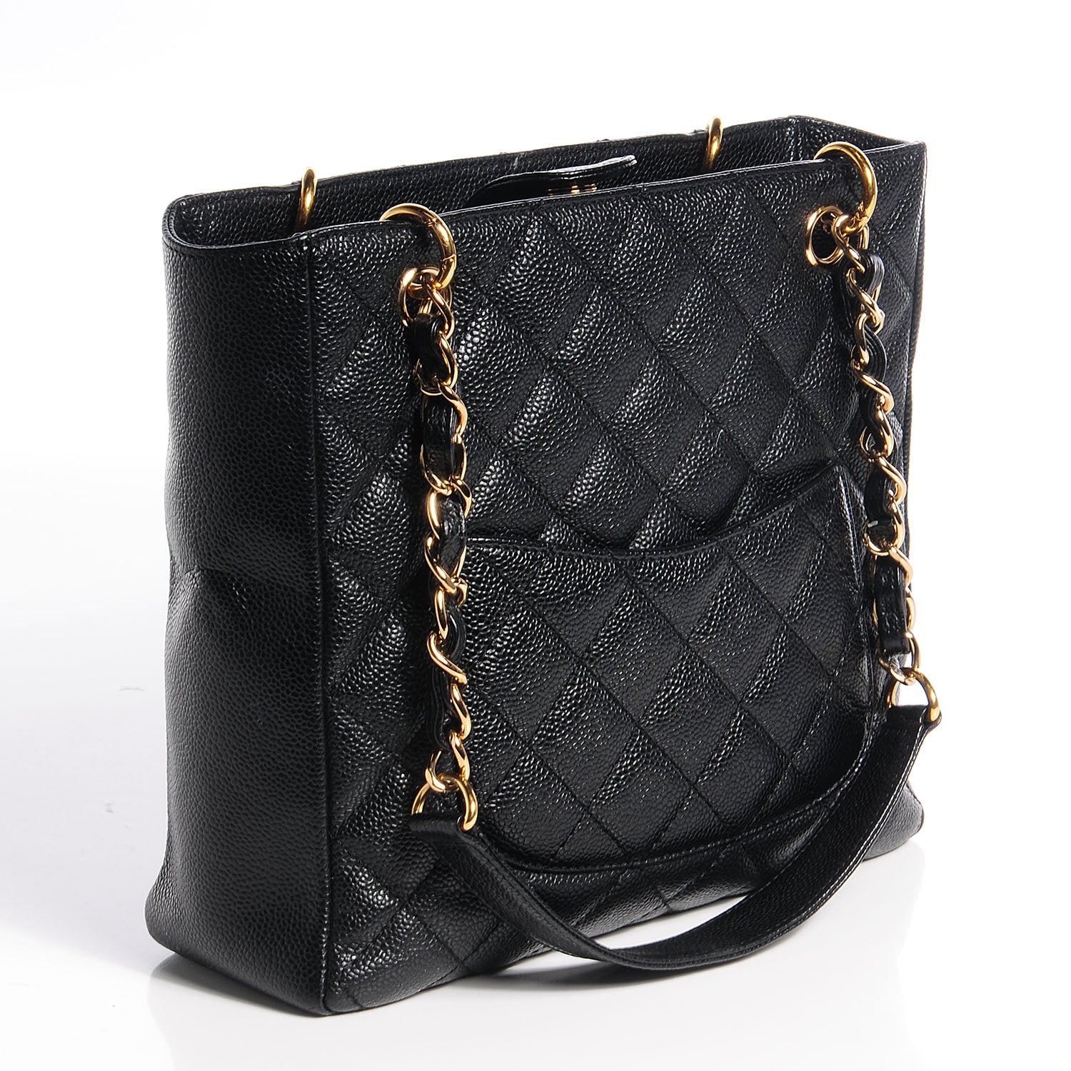Chanel Caviar Petit Shopping Tote PST Black 3 of 20