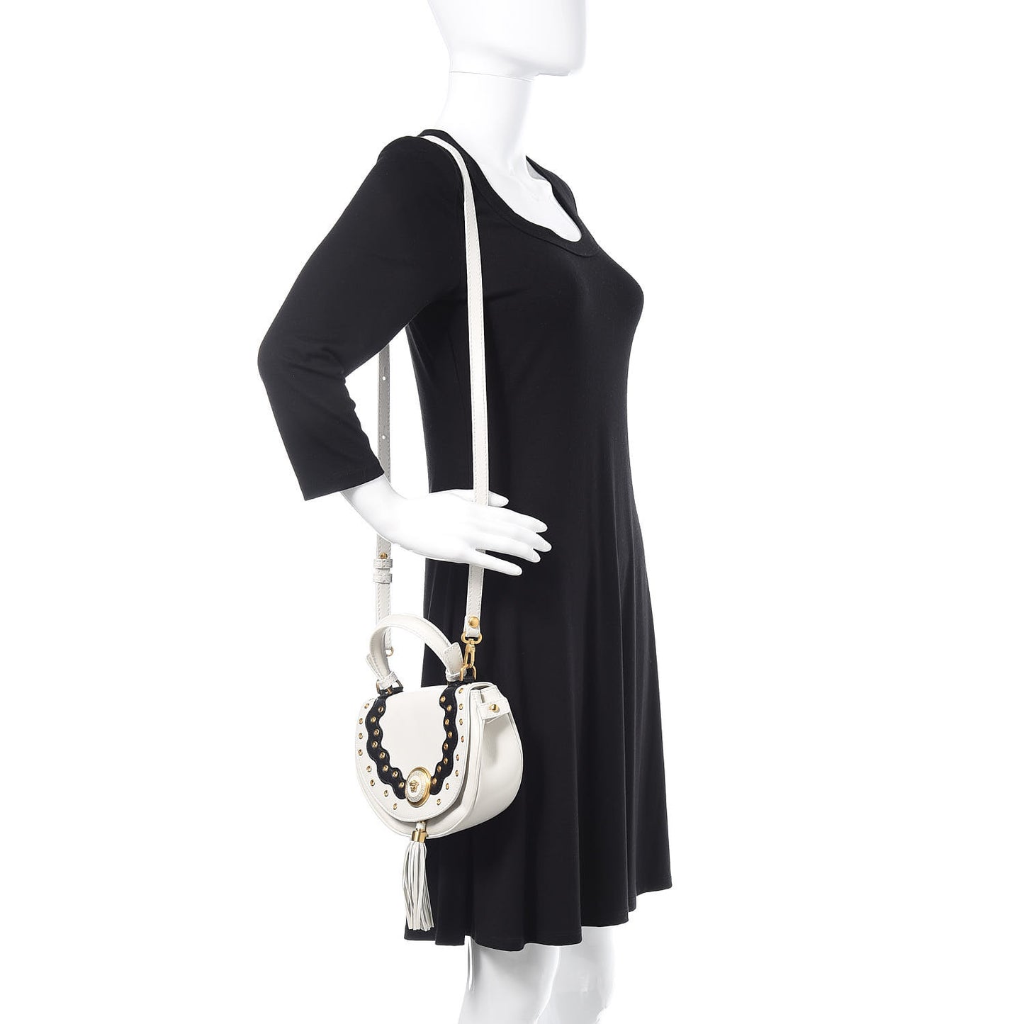 Calfskin Vanitas Crossbody Bag White