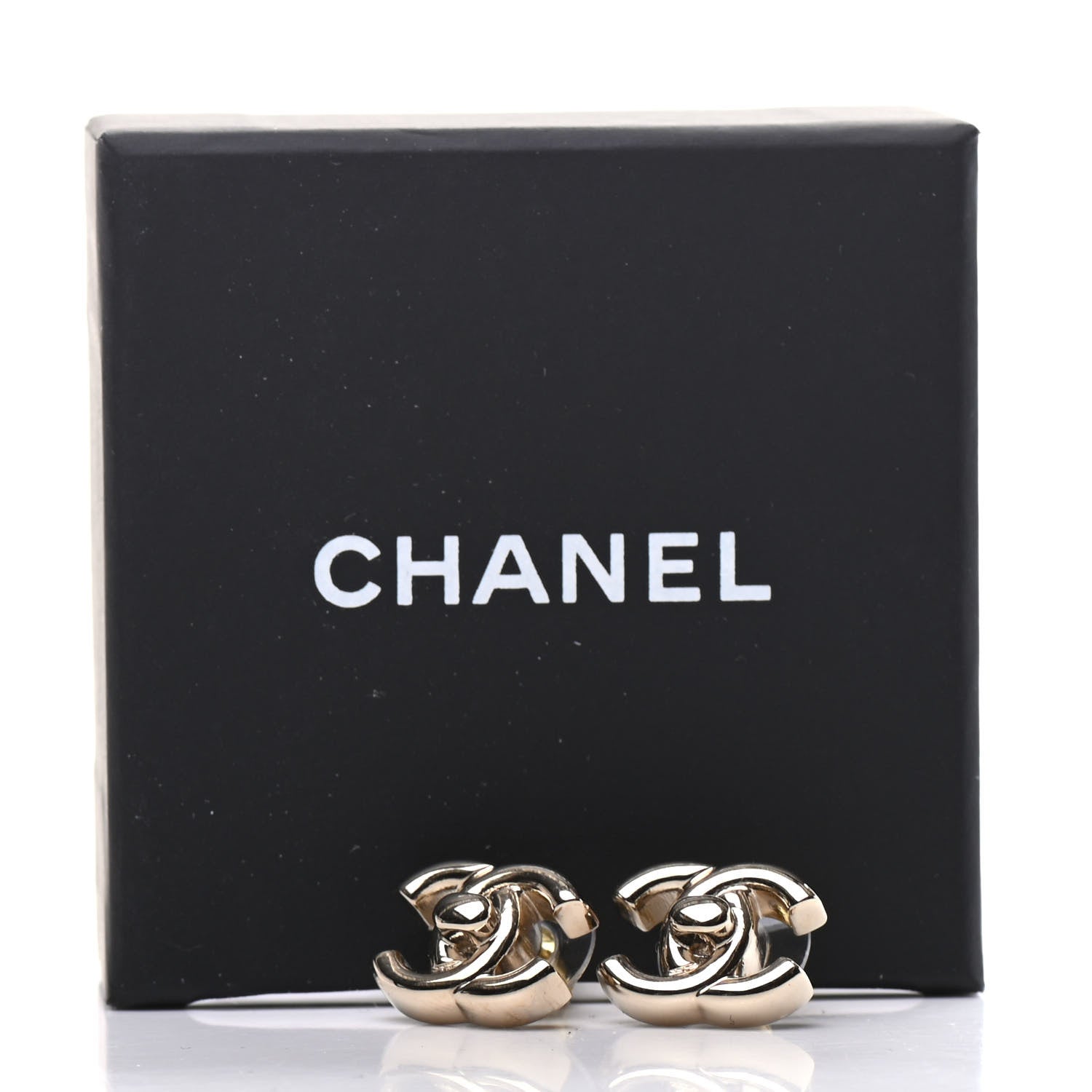 Chanel CC Turnlock Earrings Gold 5 of 5