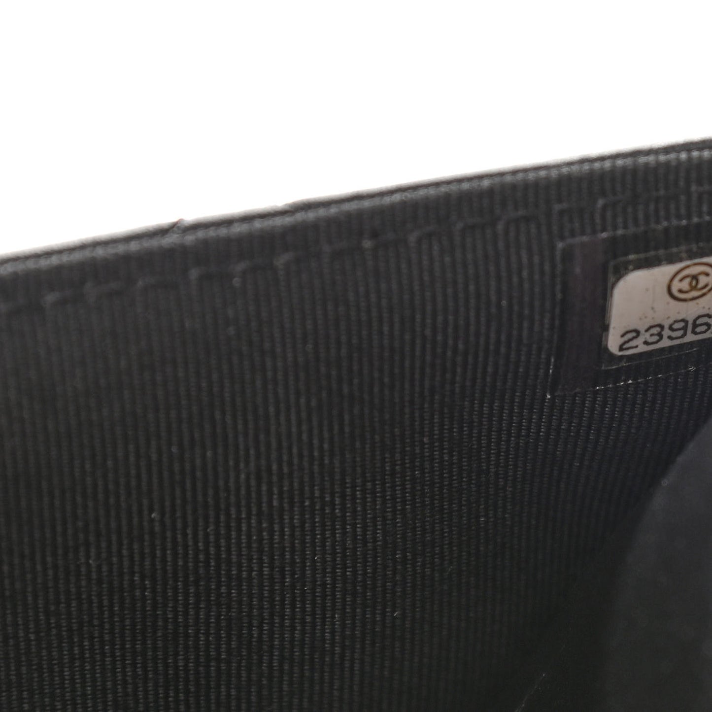 Aged Calfskin Quilted Lucky Charms 2.55 Reissue Wallet On Chain WOC Black