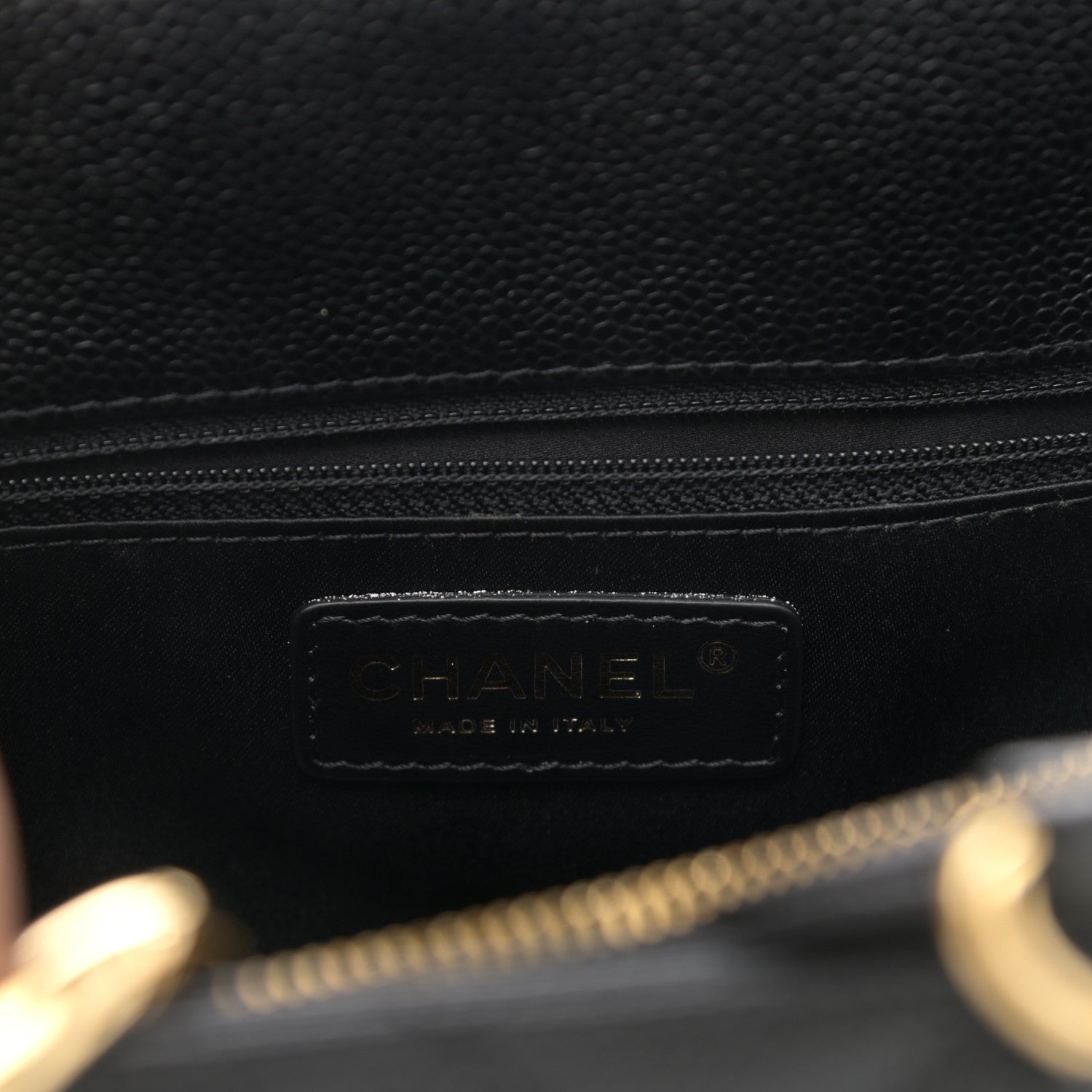 Chanel Caviar Quilted Grand Shopping Tote GST Black 6 of 11