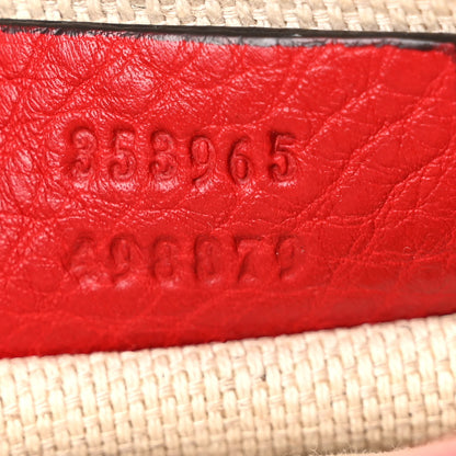 Gucci Pebbled Calfskin Mini Soho Chain Bag Tabasco Red 7 of 12