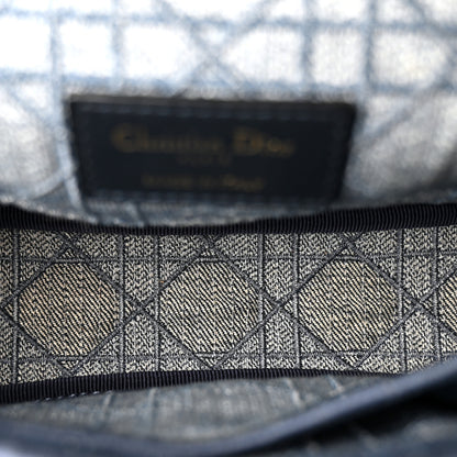 Christian Dior Denim Cannage Small Caro Bag Blue 5 of 10