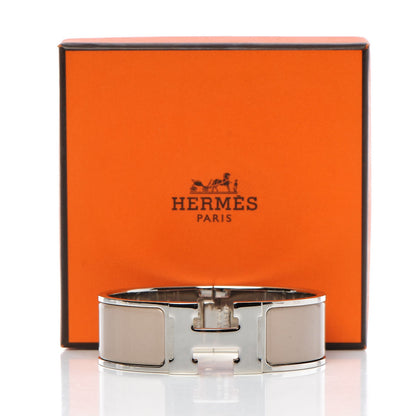Hermes Enamel Wide Clic Clac H Bracelet GM Maron Glace 6 of 6