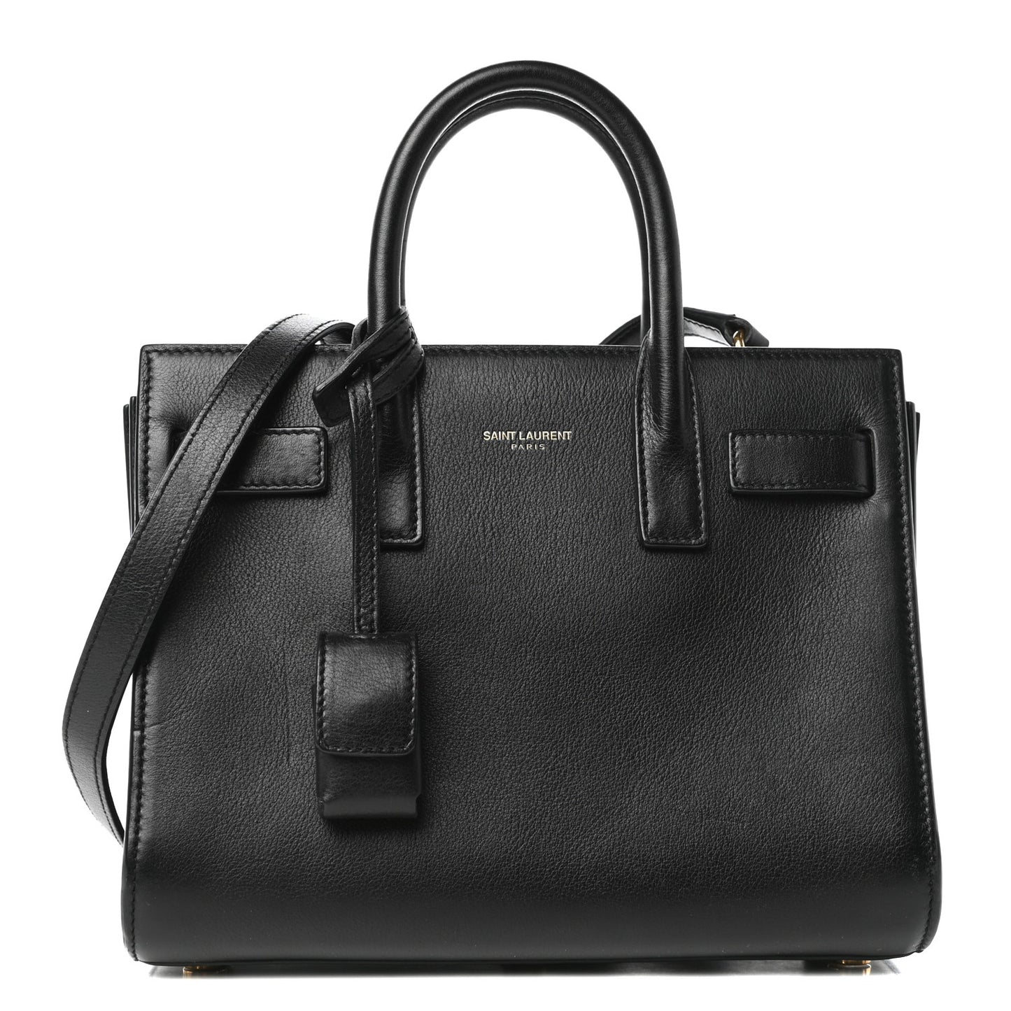 Calfskin Nano Sac De Jour Black