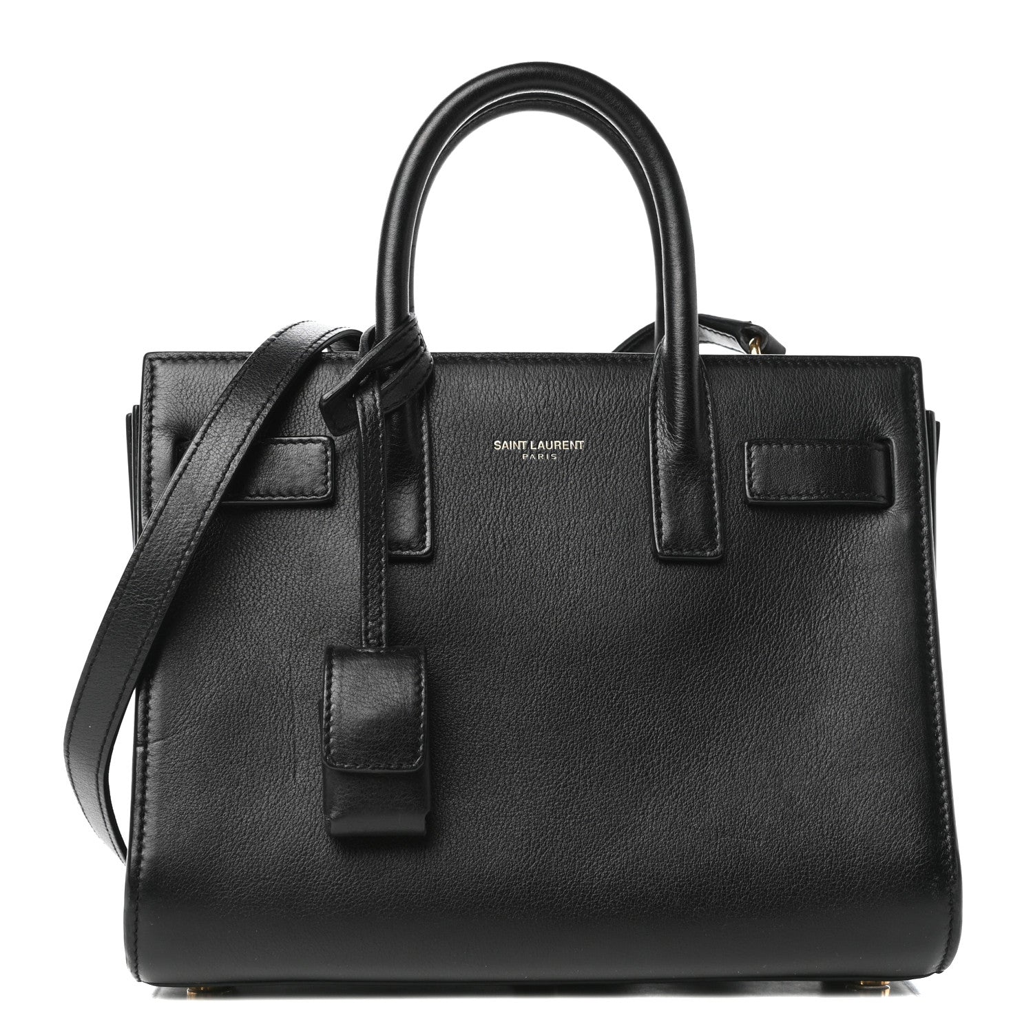 Saint Laurent Calfskin Nano Sac De Jour Black 1 of 8