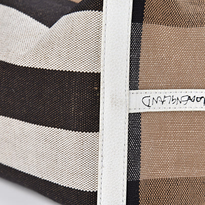 Burberry Coated Canvas Mega Check Sketchbook Large Reversible Doodle Tote White 27 of 27