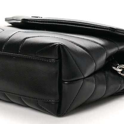Saint Laurent Calfskin Y Quilted Monogram Toy Loulou Crossbody Bag Black 10 of 11