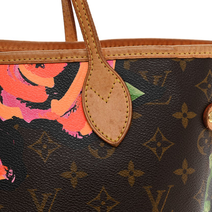 Louis Vuitton Monogram Roses Neverfull MM 14 of 14
