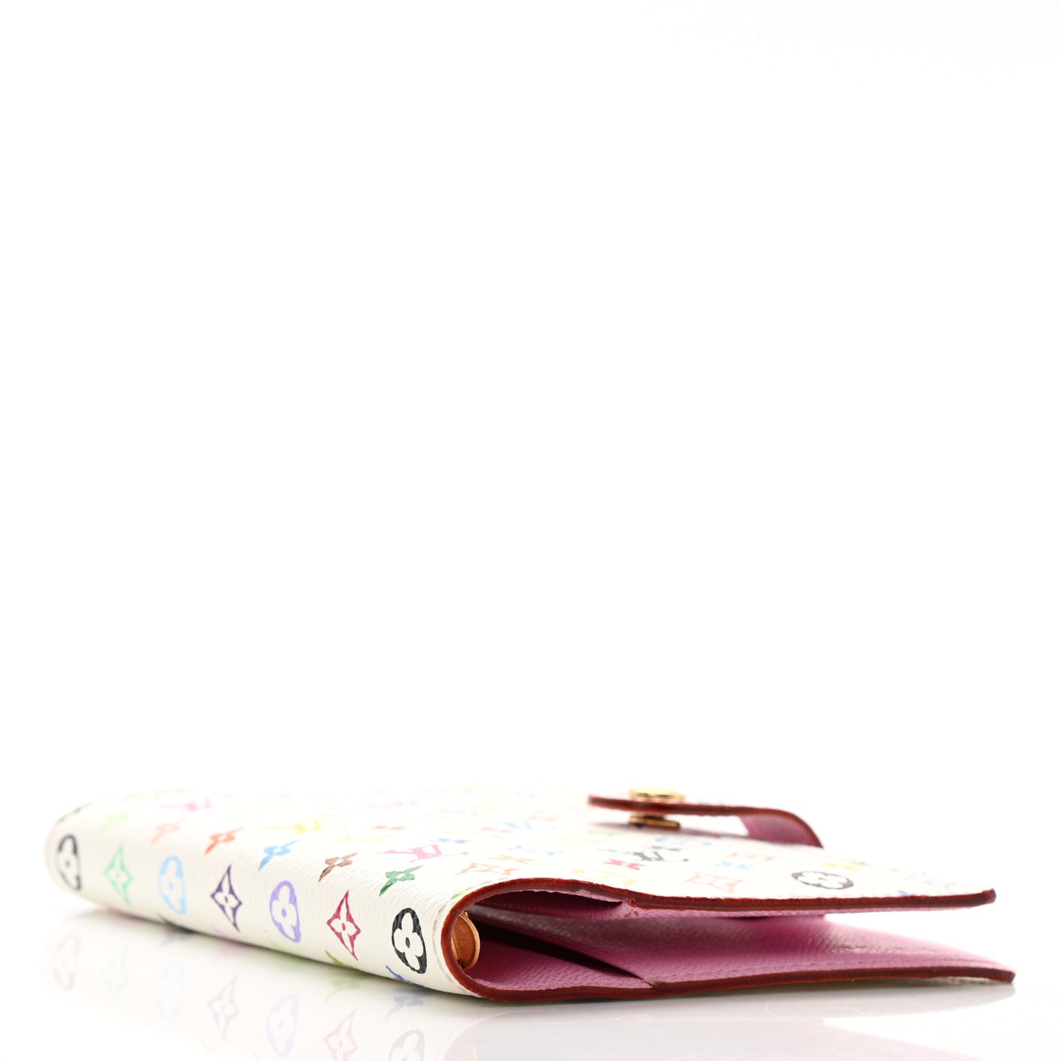 Louis Vuitton Monogram Multicolor Small Ring Agenda Cover White Litchi 4 of 8