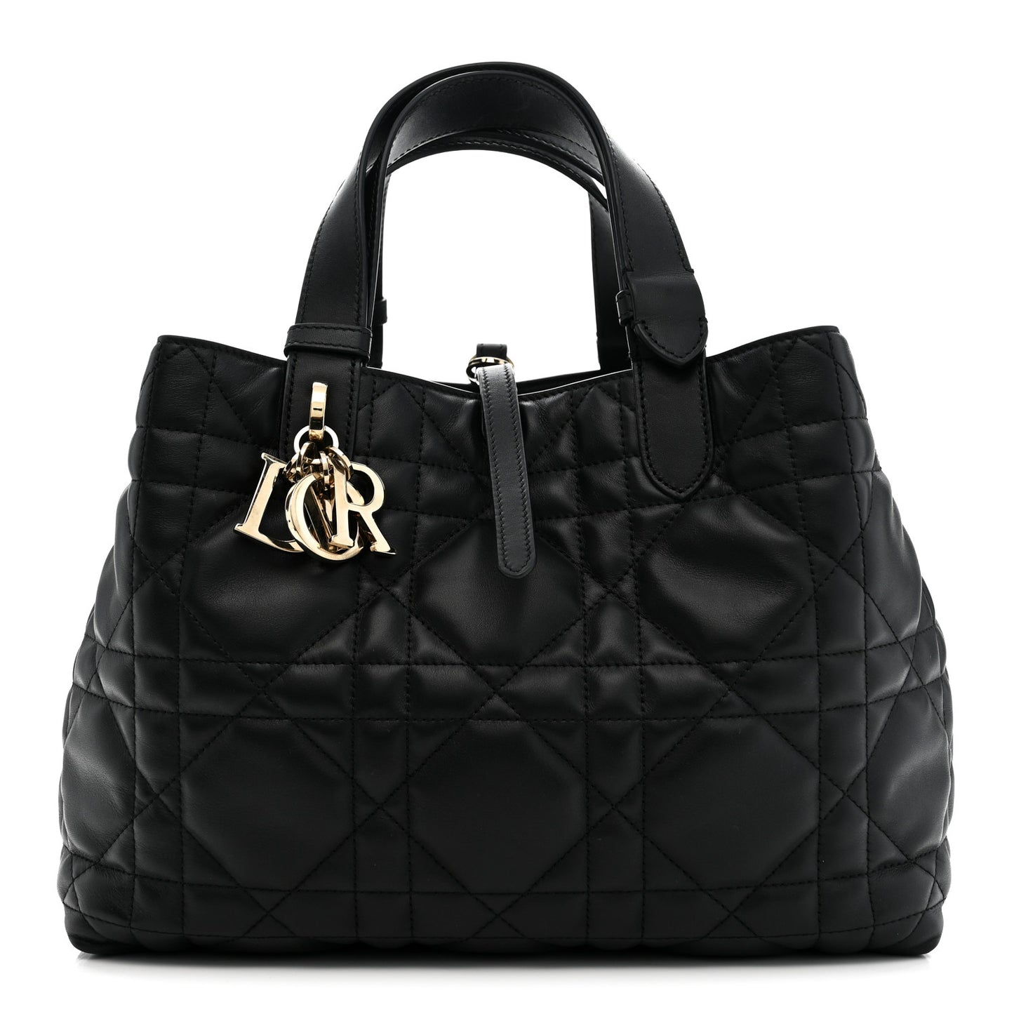 Calfskin Macrocannage Medium Toujours Black