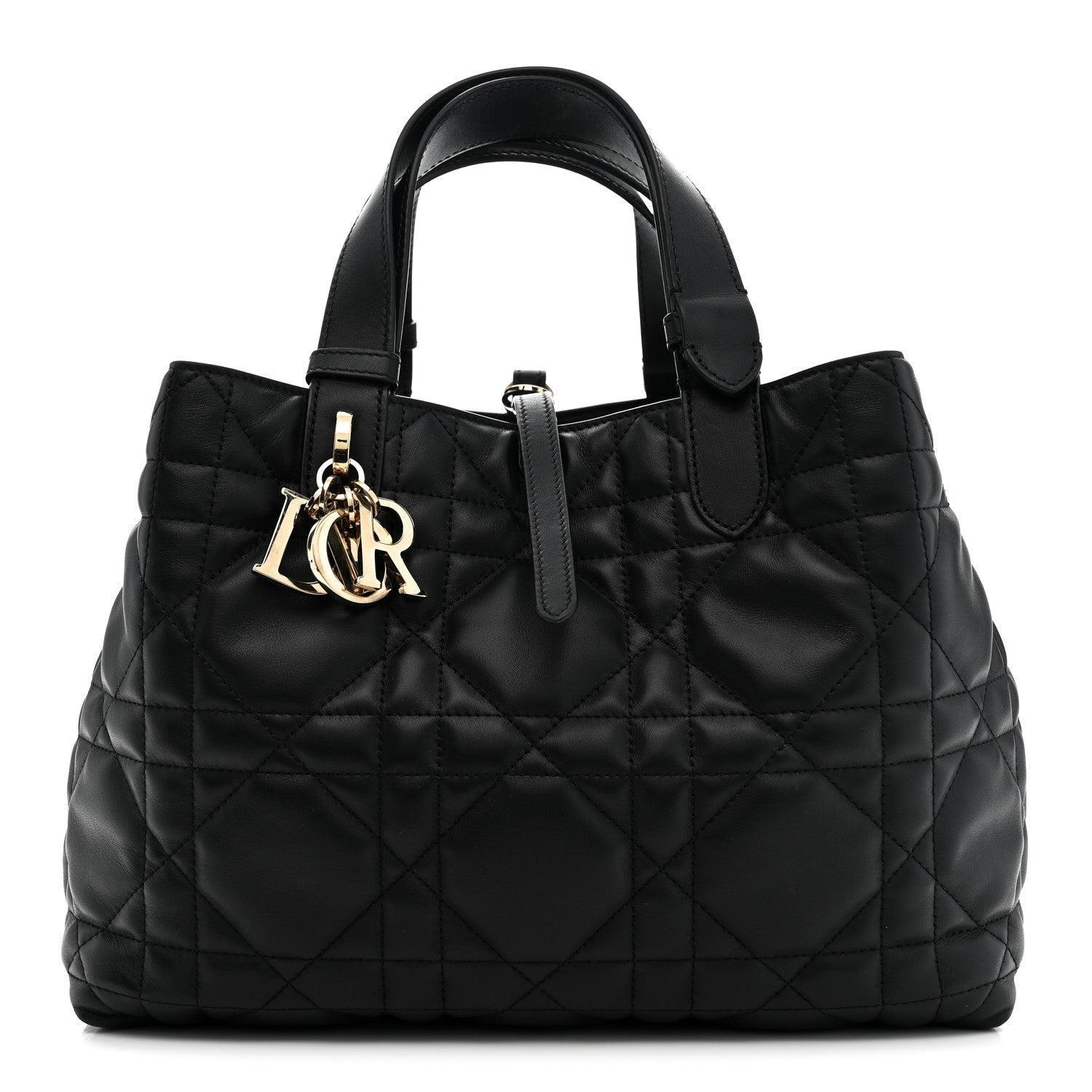 Christian Dior Calfskin Macrocannage Medium Toujours Black 1 of 11