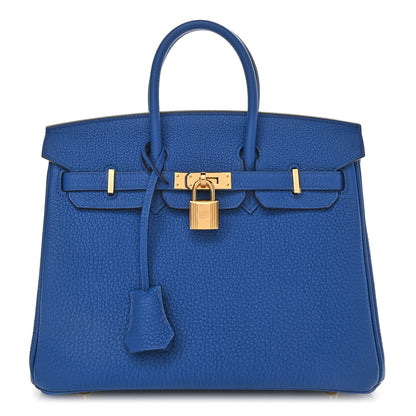Hermes Togo Birkin 25 Bleu France 1 of 10