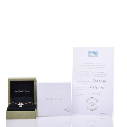 Van Cleef & Arpels 18K Yellow Gold Diamond Mini Frivole Pave Bracelet 8 of 8
