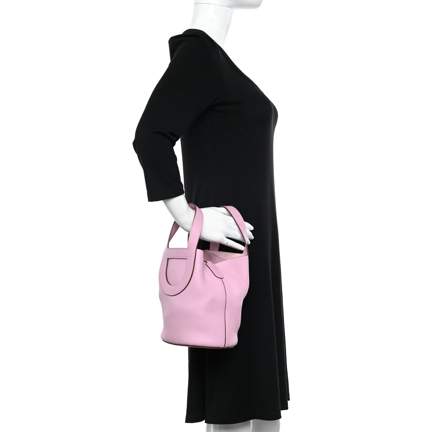 Hermes Taurillon Clemence Swift In-The-Loop 18 Bag Mauve Sylvestre 2 of 12