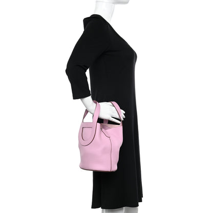 Hermes Taurillon Clemence Swift In-The-Loop 18 Bag Mauve Sylvestre 2 of 12