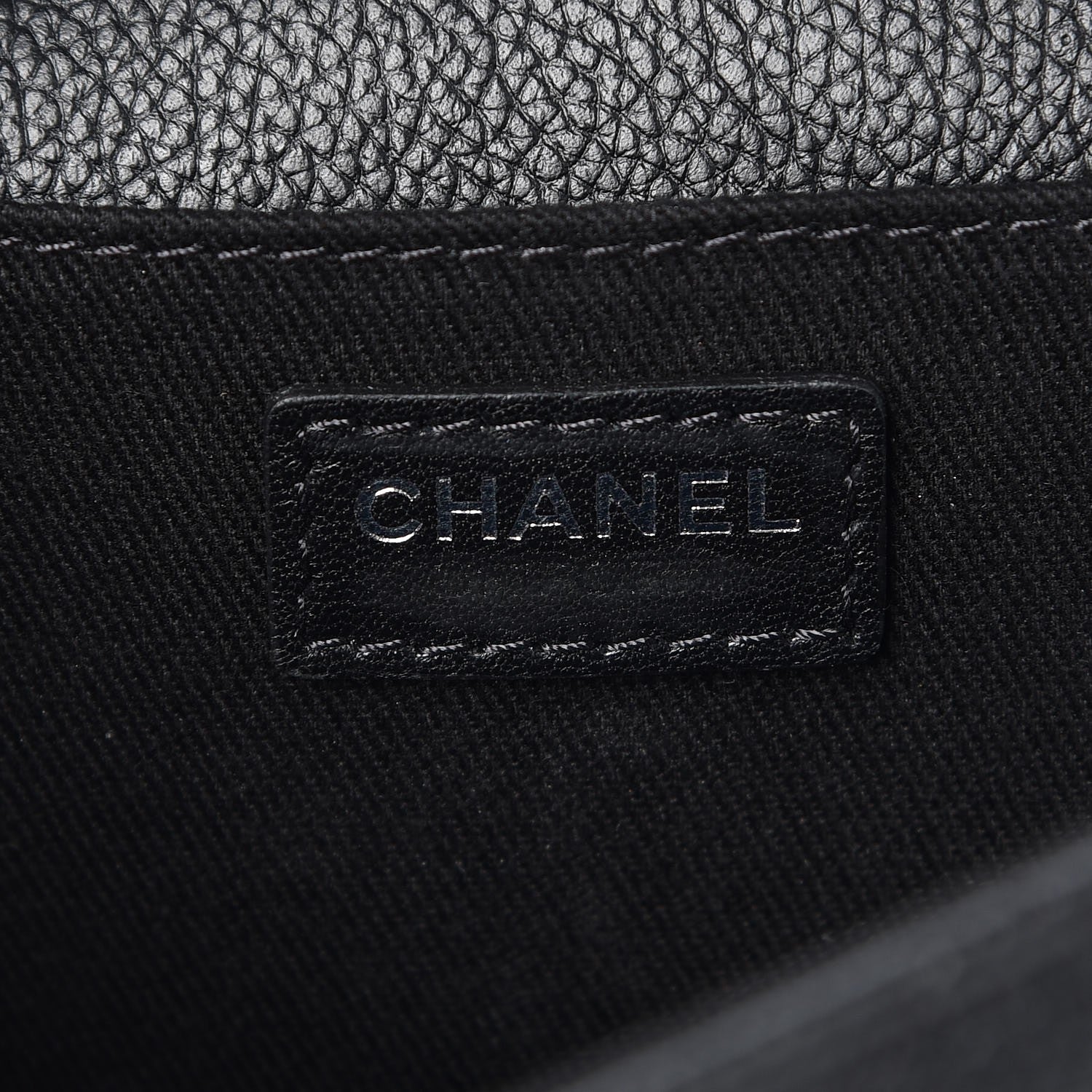 Chanel Grained Calfskin Quilted 2.55 Reissue Flap Belt Bag Clutch Black 9 of 12