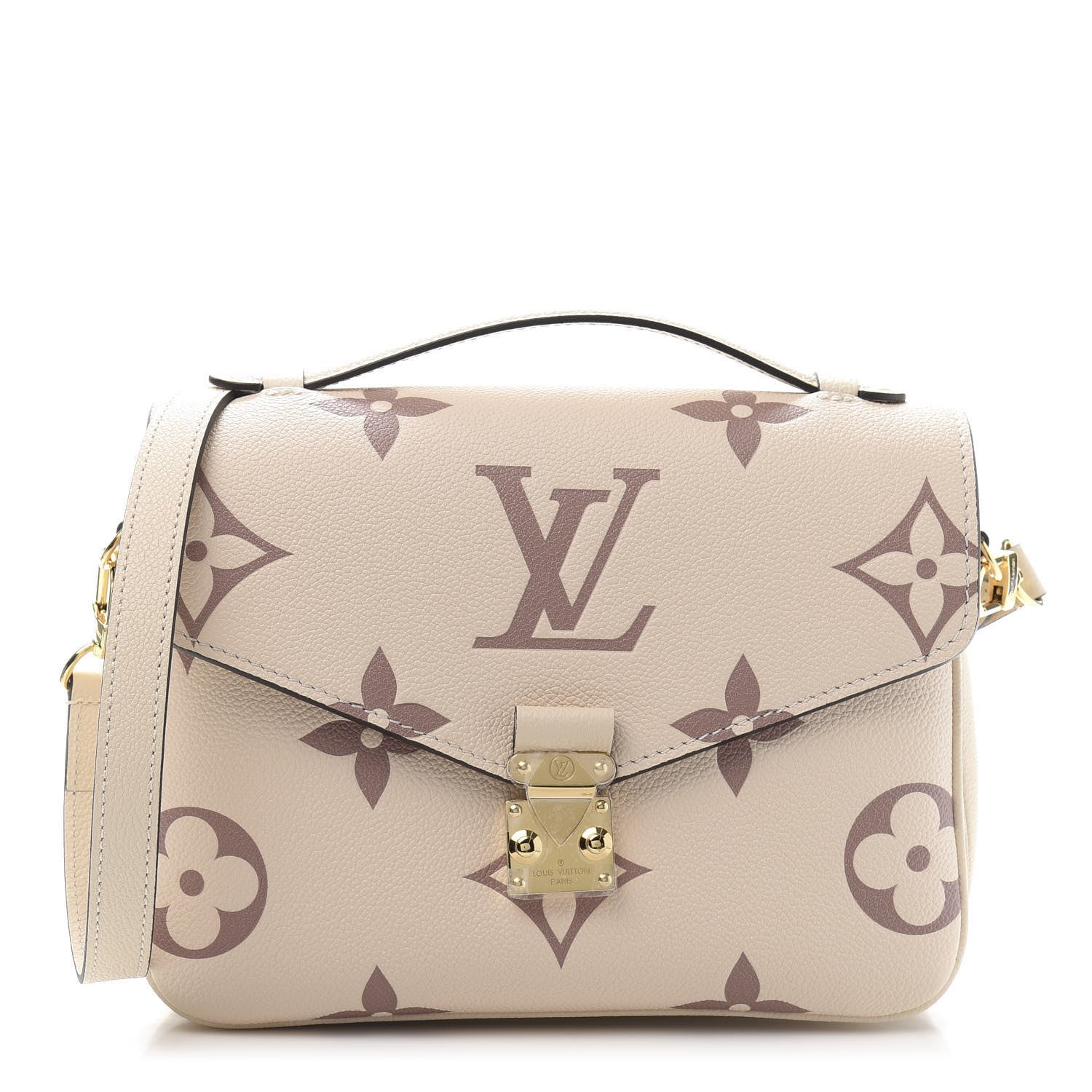 Louis Vuitton Empreinte Monogram Giant Pochette Metis Creme Bois De Rose 1 of 10