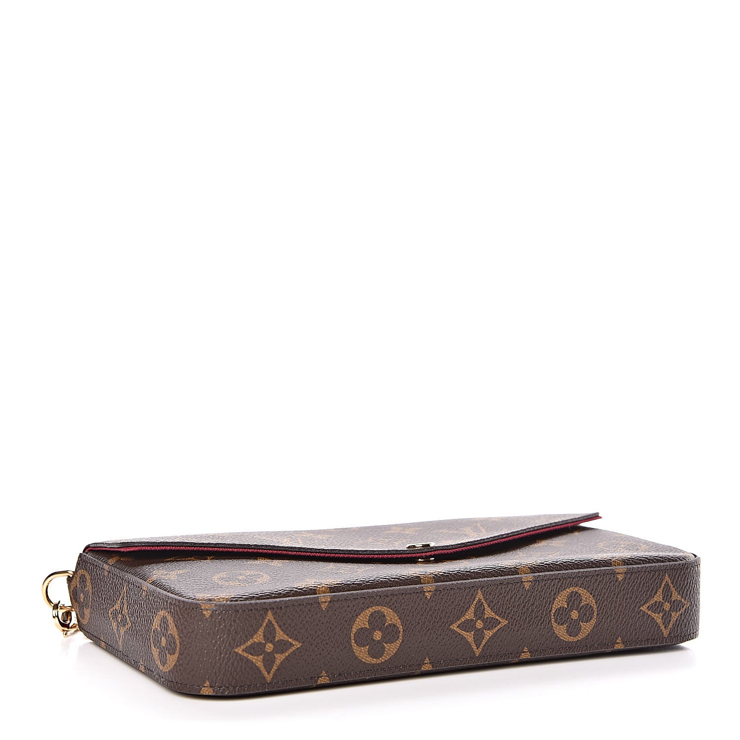 Louis Vuitton Monogram Pochette Felicie Chain Wallet Fuchsia 5 of 11