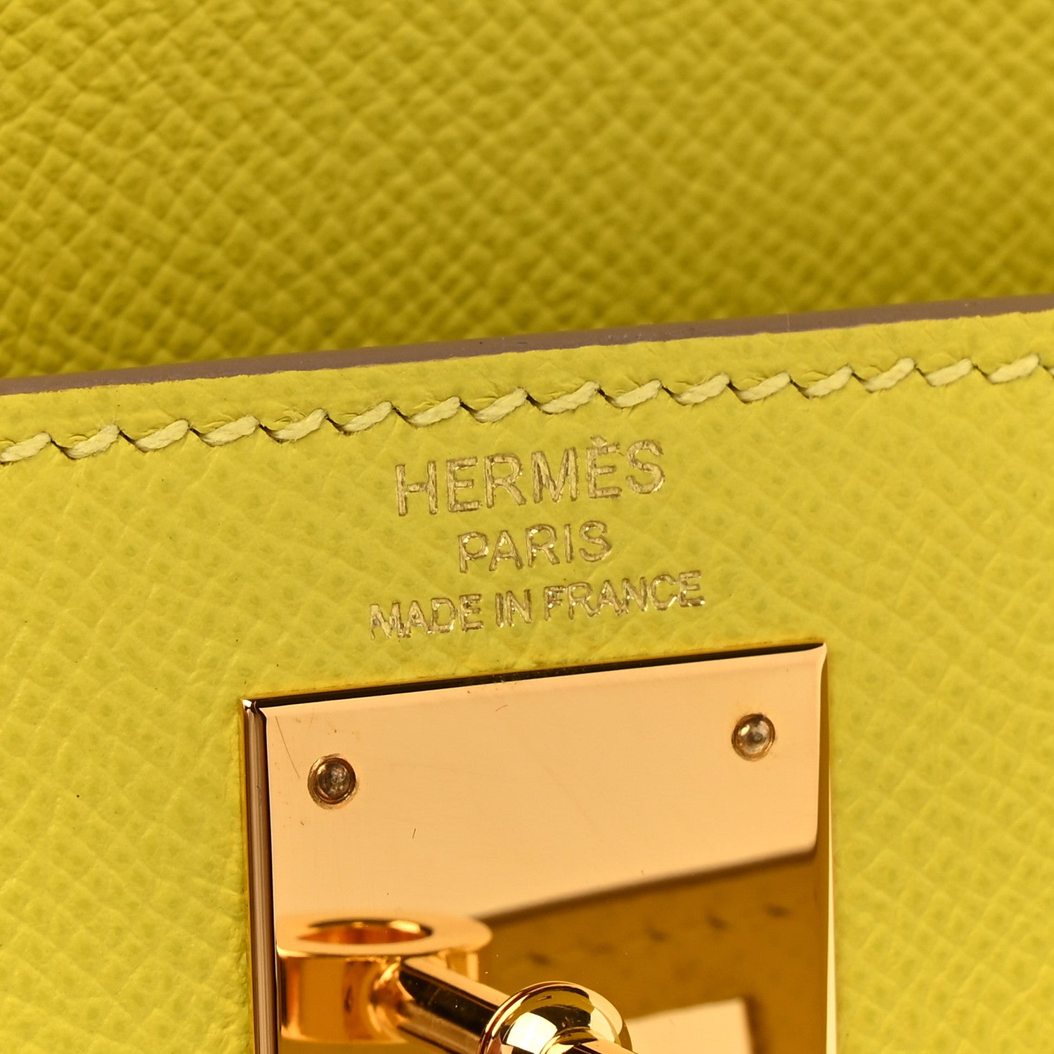 Hermes Epsom Kelly Sellier 28 Lime 6 of 12