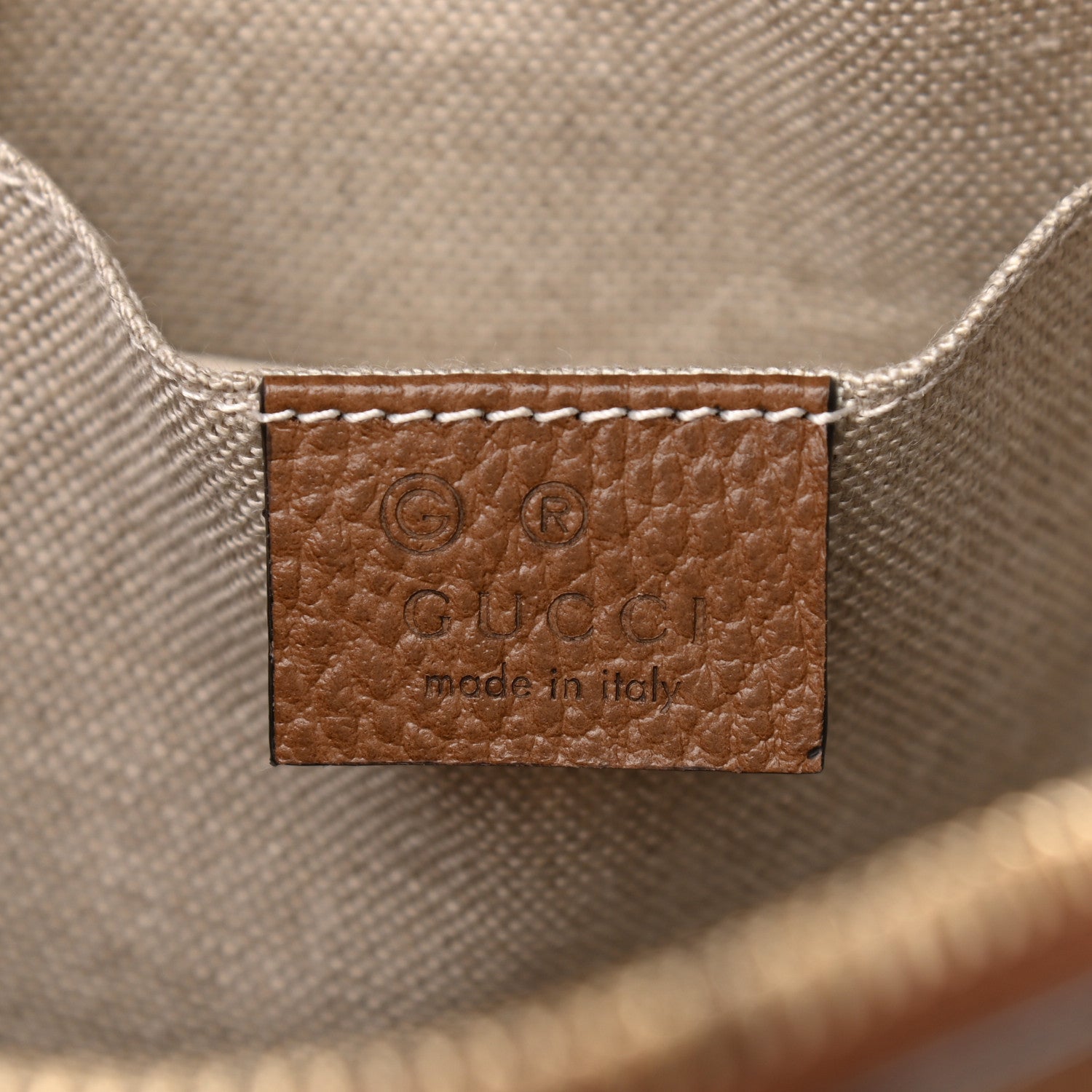 Gucci Monogram Mini Bree Messenger Bag Beige Tabacco 6 of 10