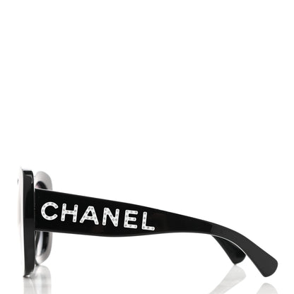 Chanel Acetate Sunglasses 71414 Black 3 of 8
