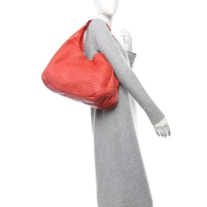Bottega Veneta Nappa Intrecciato Large Campana Hobo Corniola 2 of 11