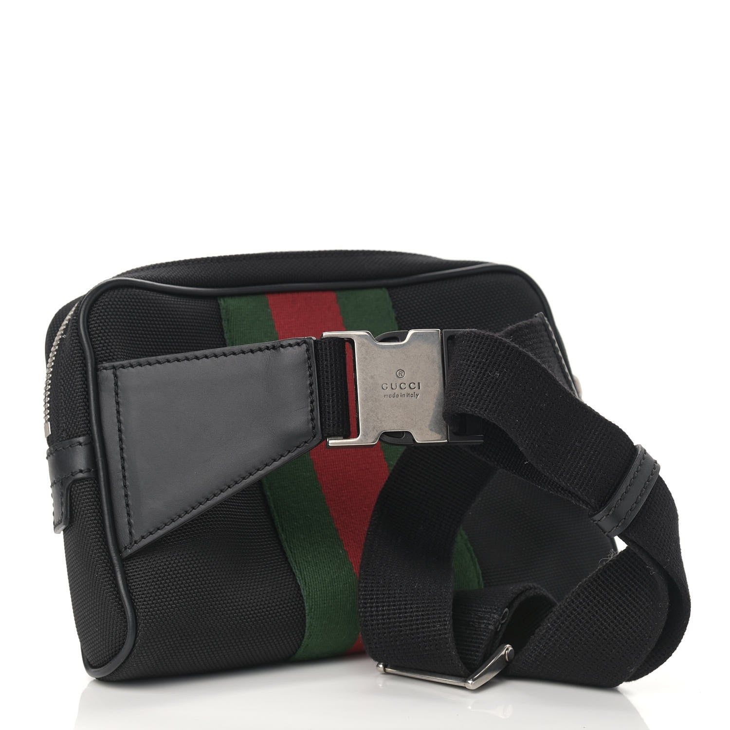 Gucci Canvas Web Slim Belt Bag Black 3 of 10