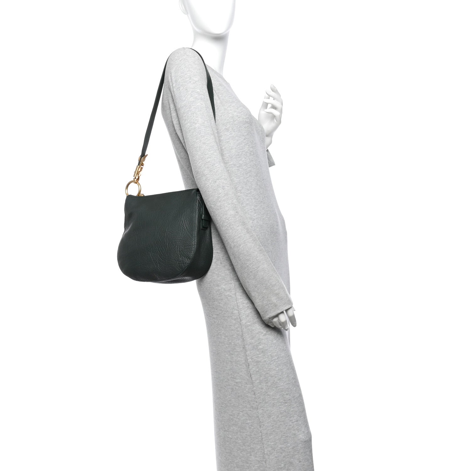 Burberry Grainy Calfskin Small Knight Bag Vine 2 of 9