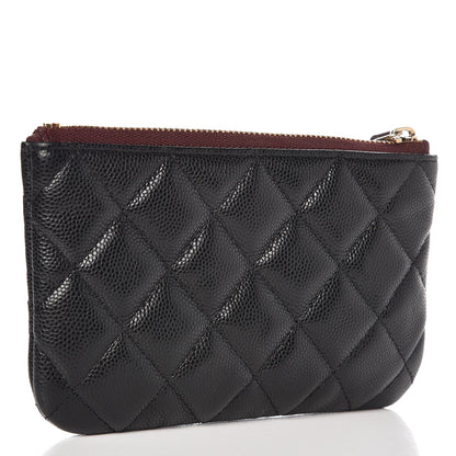 Chanel Caviar Quilted Small Cosmetic Case Black 3 of 8