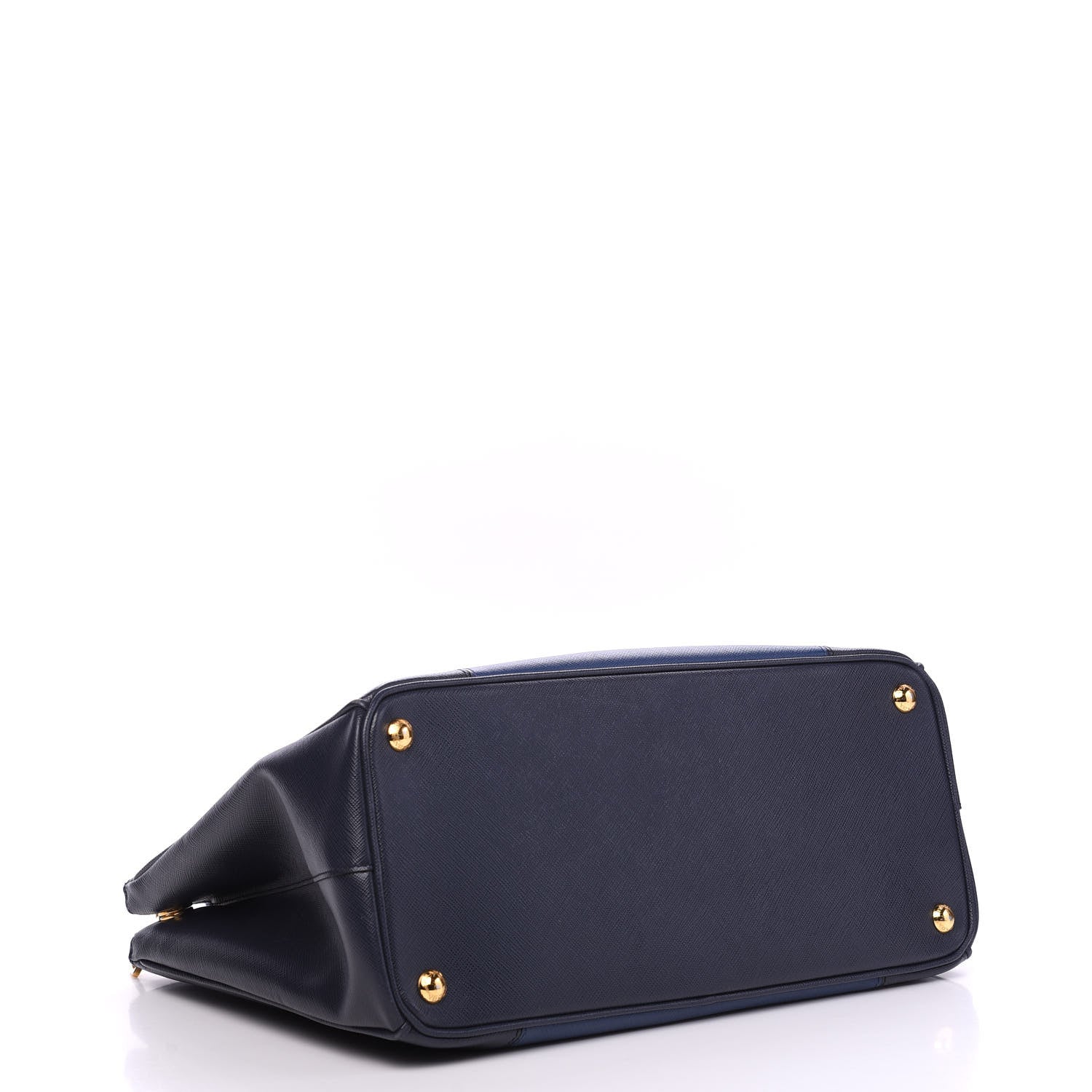 Prada Saffiano Lux Colorblock Medium Galleria Double Zip Tote Baltico Bluette 3 of 10