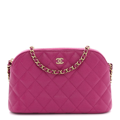 Chanel Caviar Quilted Classic Clutch With Chain Fuchsia 1 of 11