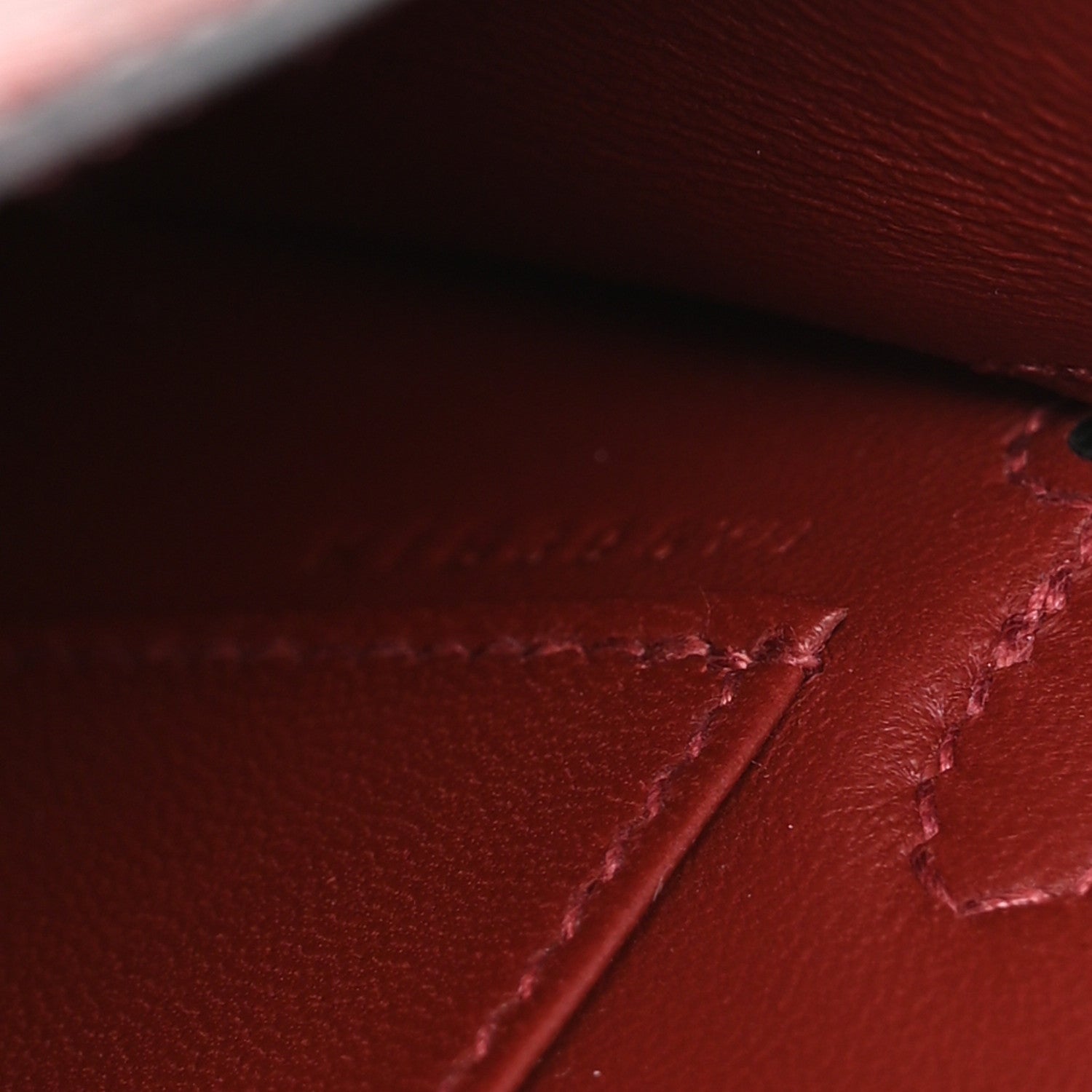 Hermes Madame Calfskin Mini Kelly Sellier 20 Rouge H 7 of 11