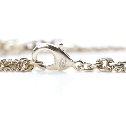 Chanel Crystal CC Multi Strand Chain Necklace Gold 4 of 5