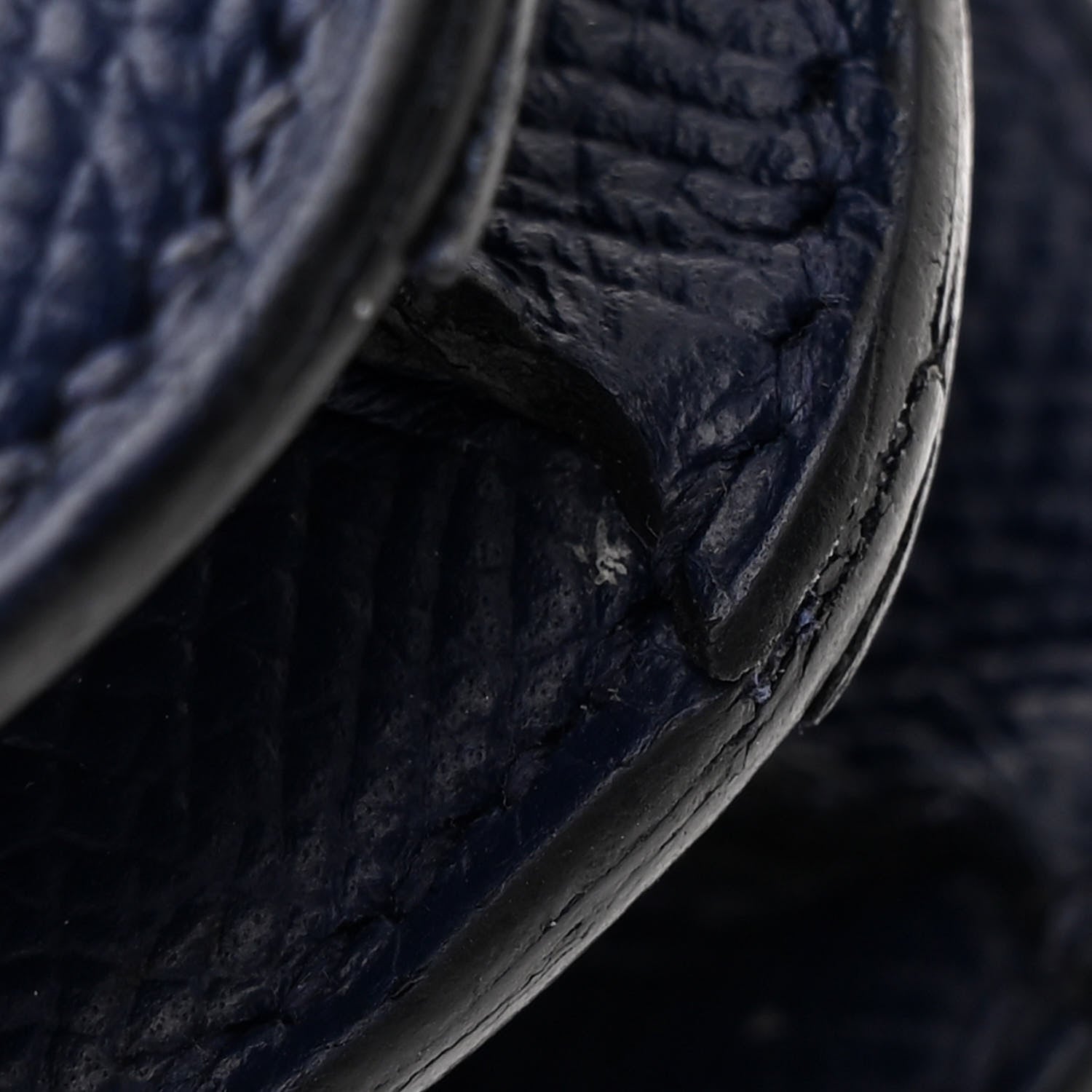 Hermes Epsom Enamel Constance 18 Bleu Saphir Orange Poppy 12 of 17