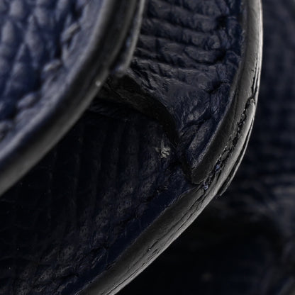 Hermes Epsom Enamel Constance 18 Bleu Saphir Orange Poppy 12 of 17