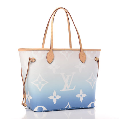 Louis Vuitton Monogram Giant By The Pool Neverfull MM Blue 3 of 10