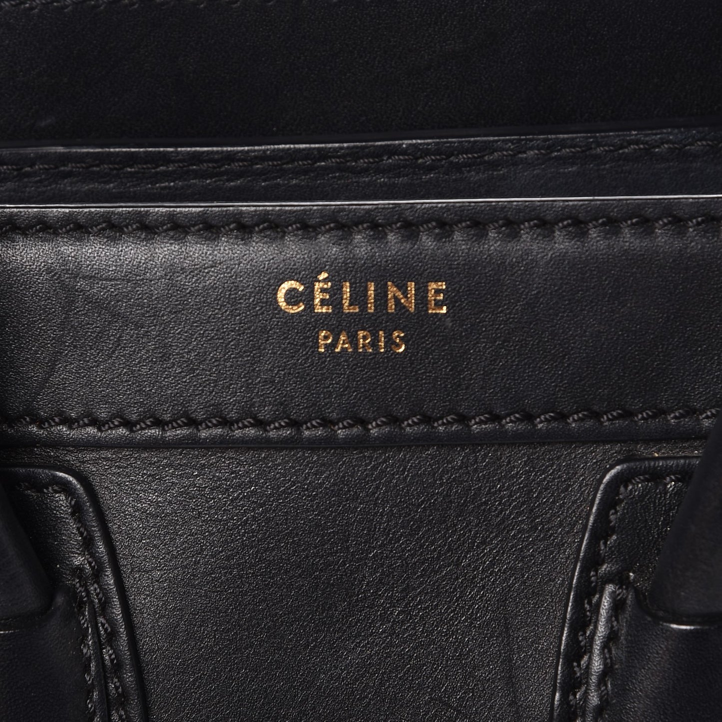 Smooth Calfskin Nano Luggage Black