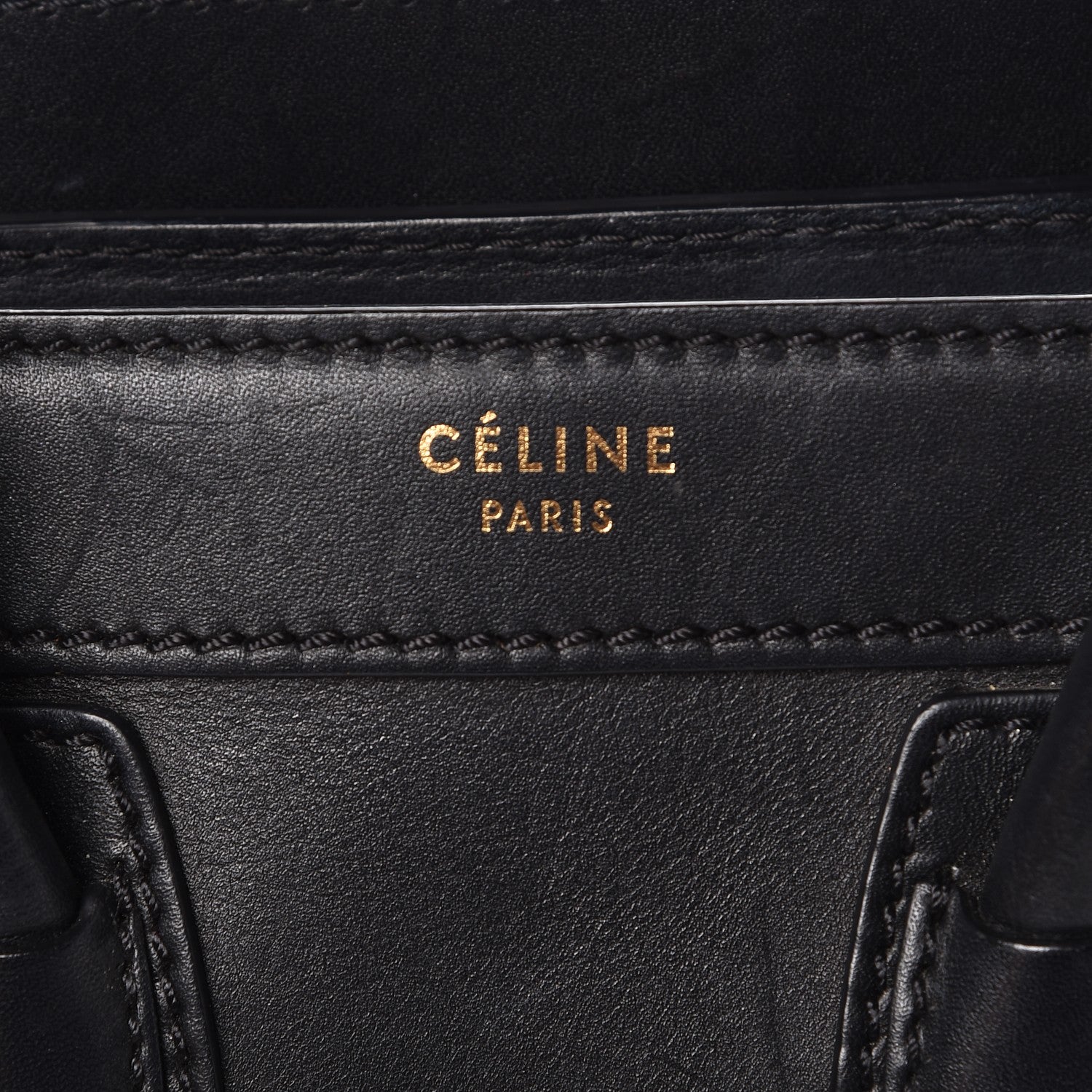 Celine Smooth Calfskin Nano Luggage Black 9 of 12