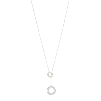 Tiffany Sterling Silver Atlas Lariat Pendant Necklace 1 of 4