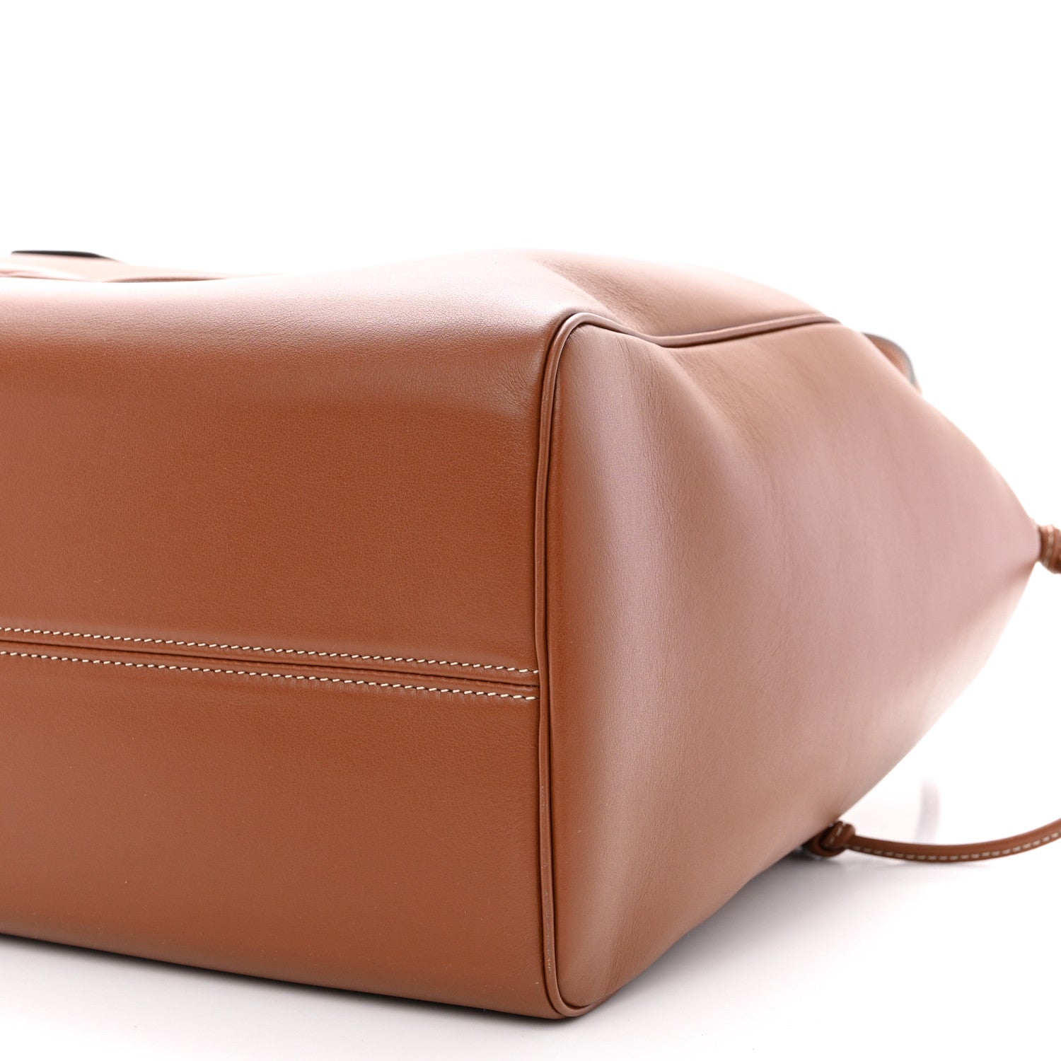 Celine Smooth Calfskin Cuir Triomphe Cabas Drawstring Tan 11 of 11